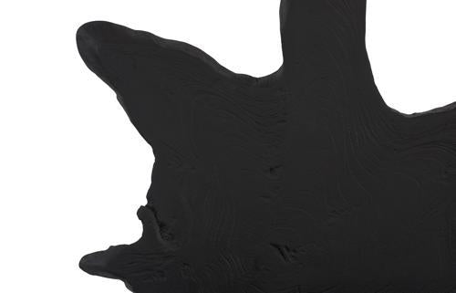 Phillips Collection Freeform Teak Wall Slice LG Black Wall Art
