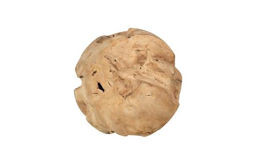Phillips Collection Teak Wood Ball Large Bleached Object