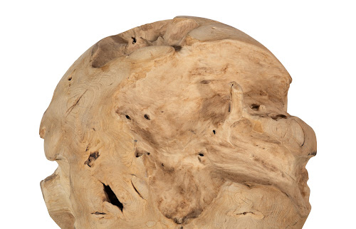 Phillips Collection Teak Wood Ball Large Bleached Accent