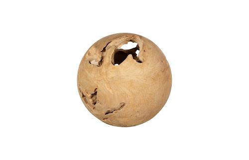 Phillips Collection Teak Wood Ball Medium Bleached Object