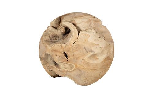 Phillips Collection Teak Wood Ball Extra Large Bleached Object