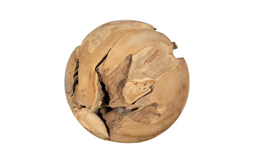 Phillips Collection Teak Wood Ball Extra Large Bleached Accent