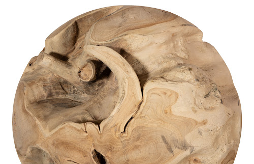 Phillips Collection Teak Wood Ball Extra Large Bleached Accent