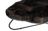 Phillips Collection Mosaic Leaf Petrified Wood , Large Black Coffee Table