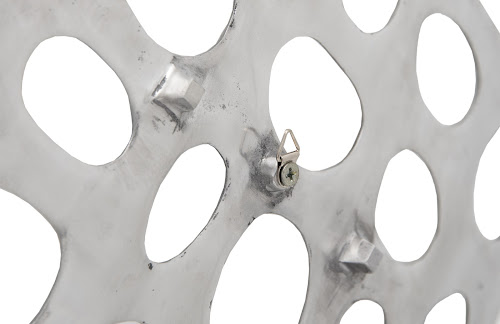 Phillips Collection Polka Dot Wall Tile Silver Wall Art