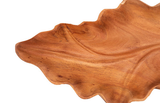 Phillips Collection Carved Leaf Sculpture on Stand Mahogany Tabletop