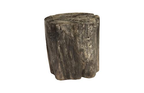 Phillips Collection Black Wash Round Stool