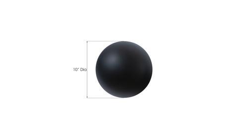 Phillips Collection Ball on the Wall Extra Small Matte Black Accent