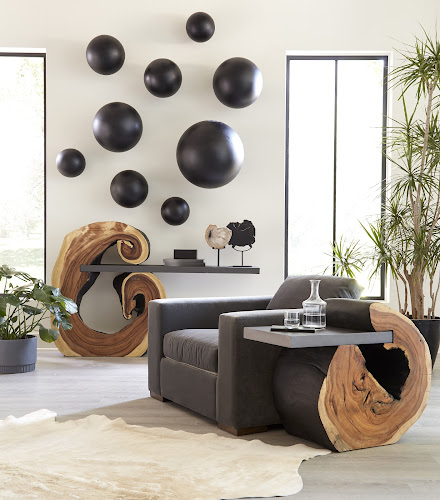 Phillips Collection Ball on the Wall Small Matte Black Accent