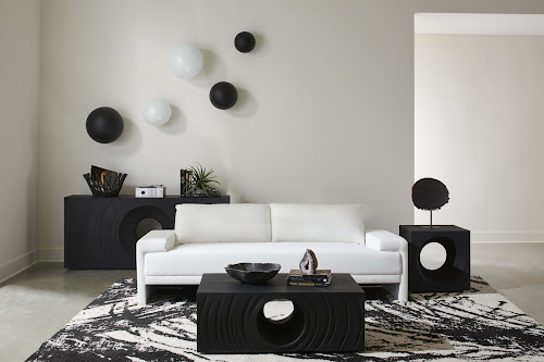 Phillips Collection Ball on the Wall Small Matte Black Accent