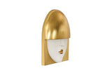 Phillips Collection Fashion Faces Wall Art Large Kiss White and Gold Leaf Accent