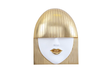 Phillips Collection Fashion Faces Wall Art Large Smile White and Gold Leaf Accent