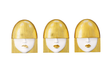 Phillips Collection Fashion Faces Wall Art Small White and Gold Leaf Set of 3 Accent