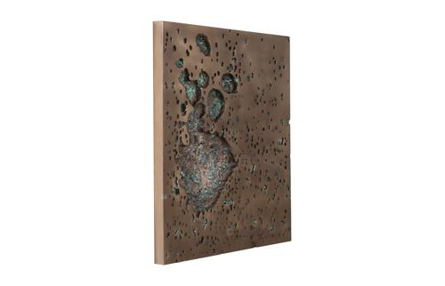 Phillips Collection Splotch Wall Art Square Bronze Finish Accent