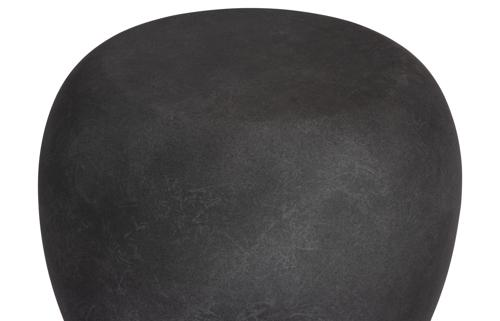 Phillips Collection River Stone Charcoal Stone Side Table