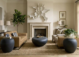 Phillips Collection River Stone Charcoal Stone Side Table