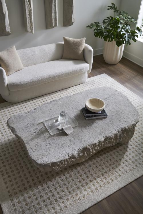 Phillips Collection Quarry Extra Large Roman Stone Coffee Table