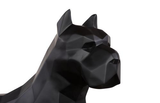 Phillips Collection Pitbull Facet Sculpture Matte Black Accent