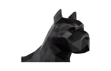Phillips Collection Pitbull Facet Sculpture Matte Black Accent