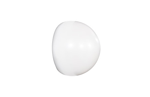 Phillips Collection Sphere-In-Half Pearl White Accent