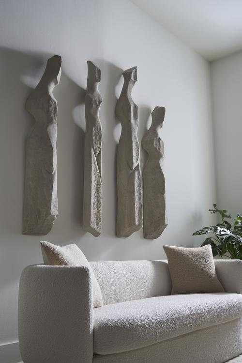 Phillips Collection Cast Women Wall Art, F Roman Stone Accent