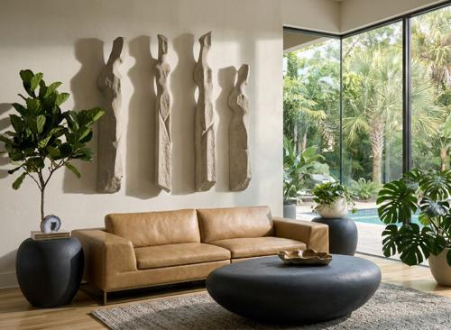 Phillips Collection Cast Women Wall Art, B Roman Stone Accent