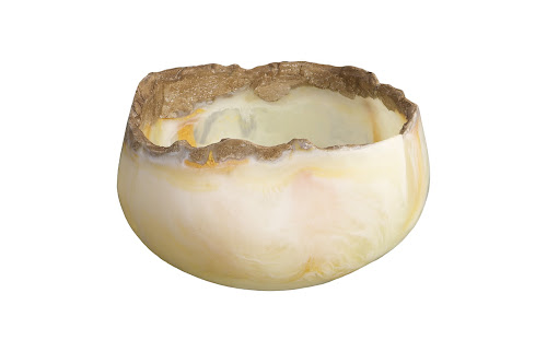 Phillips Collection Cast Onyx White Cloud Bowl