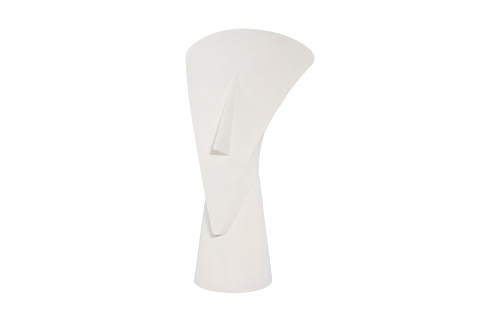 Phillips Collection Cycladic Head, Sculpture, Triangle White Stone Accent