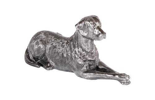 Phillips Collection Labrador, Laying Liquid Silver Accent