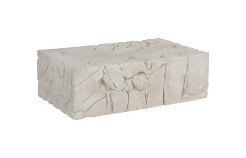 Phillips Collection Chunk , Rectangle Roman Stone Coffee Table