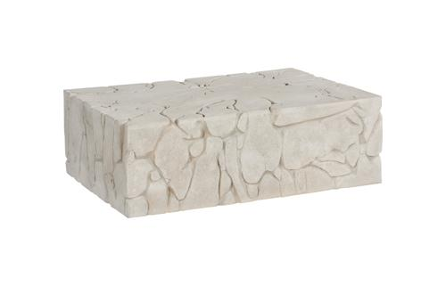 Phillips Collection Chunk , Rectangle Roman Stone Coffee Table