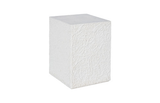 Phillips Collection String Theory Pedestal White Stone Small Accent