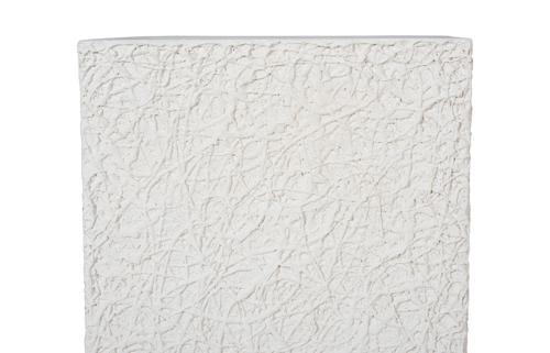 Phillips Collection String Theory Pedestal White Stone Small Accent