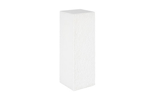 Phillips Collection String Theory Pedestal White Stone Large Accent