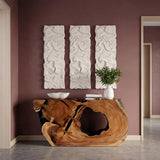 Phillips Collection Drape Wall Art White Stone Accent