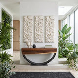 Phillips Collection Drape Wall Art White Stone Accent