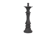 Phillips Collection Queen Chess Sculpture, Cast Stone Black Black Accent