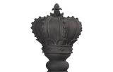 Phillips Collection King Chess Sculpture, Cast Stone Black Black Accent