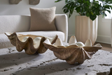 Phillips Collection Cast Clam Shell , Faux Finish, SM Beige Bowl