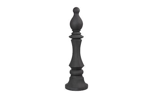 Phillips Collection Bishop Chess Sculpture Cast Stone Black Accent