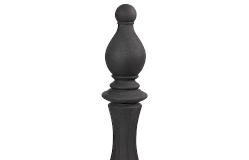 Phillips Collection Bishop Chess Sculpture Cast Stone Black Accent