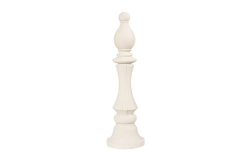 Phillips Collection Bishop Chess Sculpture Cast Stone White Accent