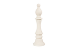 Phillips Collection Bishop Chess Sculpture Cast Stone White Accent