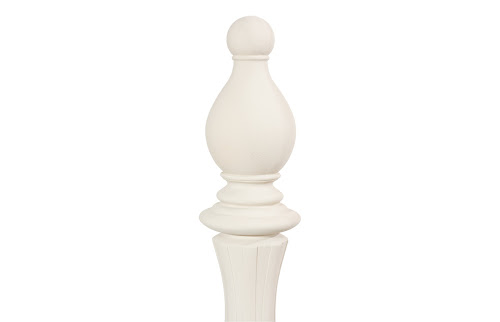 Phillips Collection Bishop Chess Sculpture Cast Stone White Accent