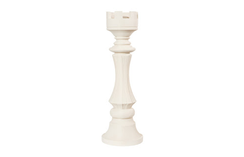 Phillips Collection Rook Chess Sculpture Cast Stone White Accent