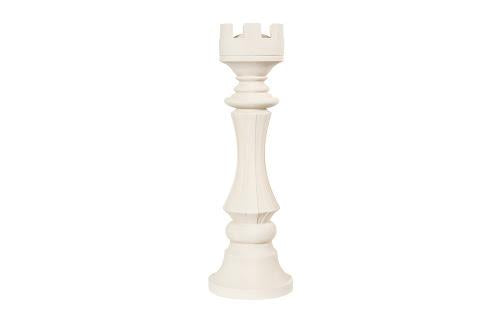 Phillips Collection Rook Chess Sculpture Cast Stone White Accent
