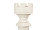 Phillips Collection Rook Chess Sculpture Cast Stone White Accent