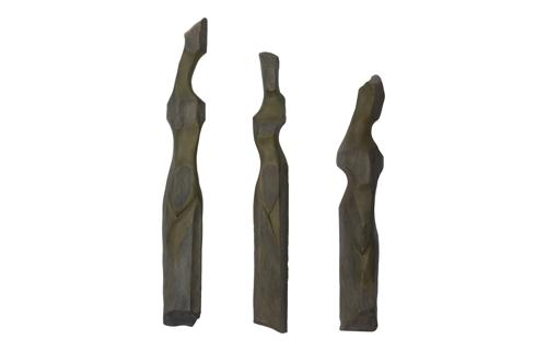 Phillips Collection Cast Women Wall Art, F, Splinter Stone Finish Green Accent