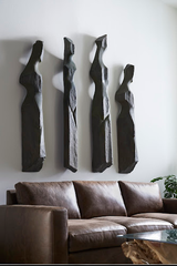 Phillips Collection Cast Women Wall Art, B Splinter Stone Finish Accent