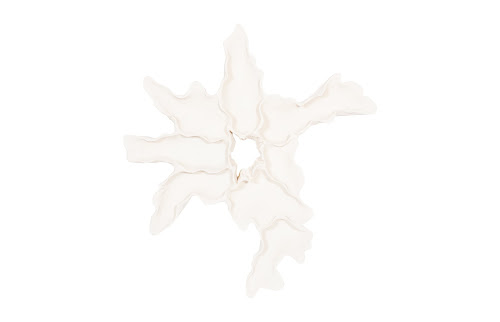 Phillips Collection Contour Cast Root Flower Wall Art White Stone Accent